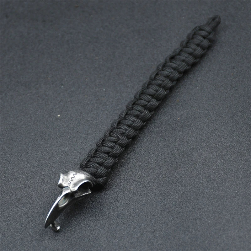 Odin Raven Skull Bracelet Mens Slavic Paracord Rope Bracelet Punk Biker Rock Party Accessories Nordic rune Jewelry