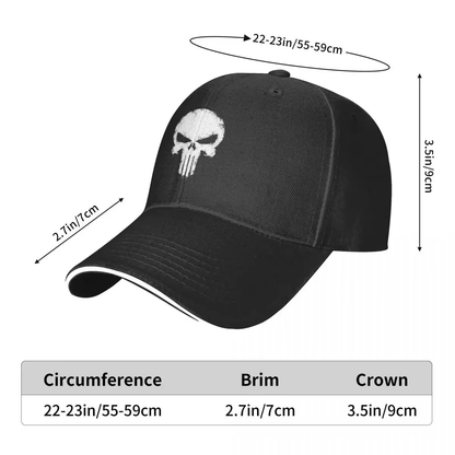 Men Women Baseball Cap Full Close Hip Hop Skull New Fashion Snapback Flat Brim Bill Unisex Sports Sun Visor Hat Gorras EP0088