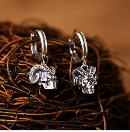 Claws Skull Domineering Men Earrings Ear Buckles Trendy Hip Hop Earrings for Men Personglity Jewelry Gift