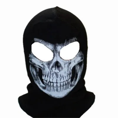 Black Mask Balaclava Beanies Hats Men Ghost Skull Full Face Warmly Mask Hood Beanie Ggorros Hombre Casquette Bbalaclava