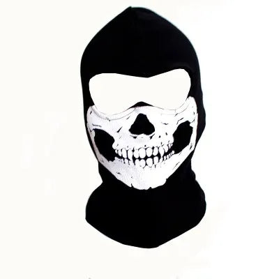 Black Mask Balaclava Beanies Hats Men Ghost Skull Full Face Warmly Mask Hood Beanie Ggorros Hombre Casquette Bbalaclava