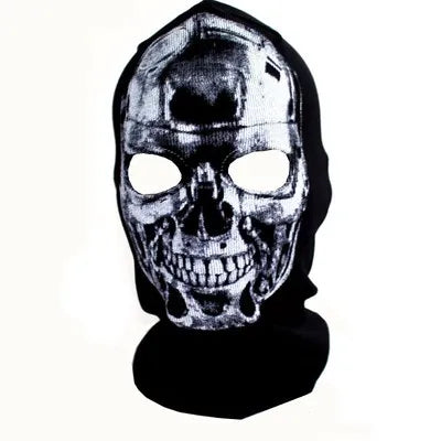 Black Mask Balaclava Beanies Hats Men Ghost Skull Full Face Warmly Mask Hood Beanie Ggorros Hombre Casquette Bbalaclava