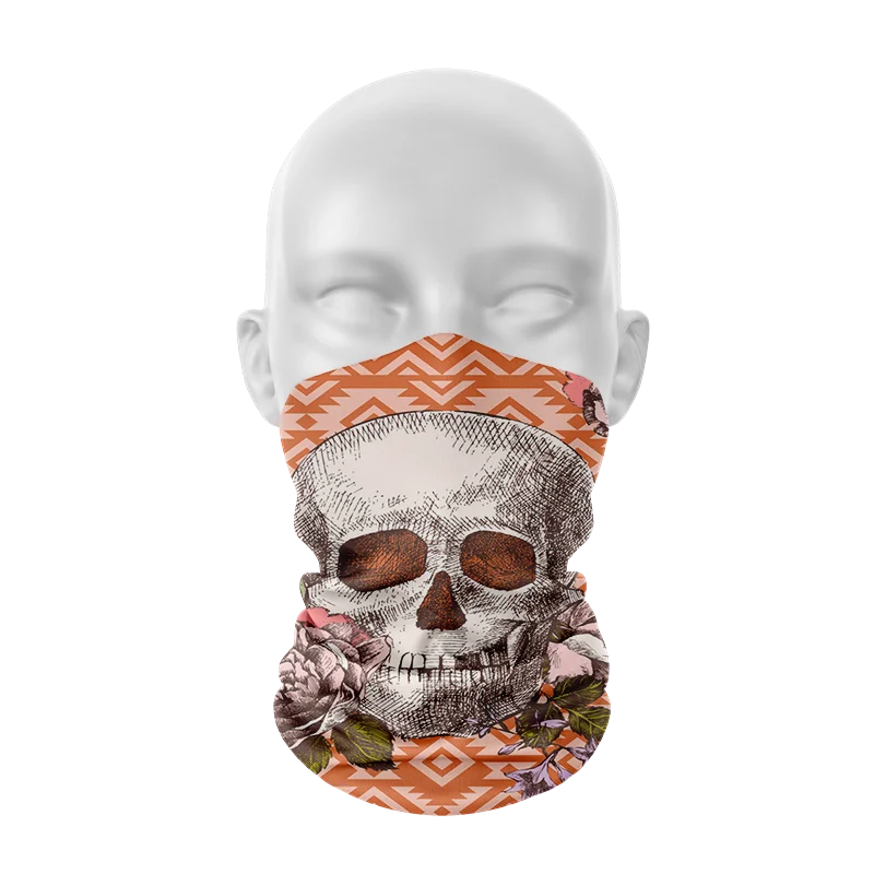 Funny Skull Pattern Women Ring Scarf Seamless Tubular Cycling Men Face Hijab Scarf Headdress Street Hip-Hop Neck Gaiter Buffe