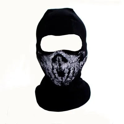 Black Mask Balaclava Beanies Hats Men Ghost Skull Full Face Warmly Mask Hood Beanie Ggorros Hombre Casquette Bbalaclava