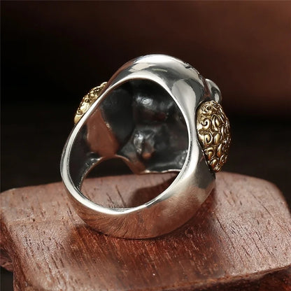 Classic Men Rings Alloy Punk Clown Skull Rings For Men Biker Vintage Jewelry Halloween Gift Accessories