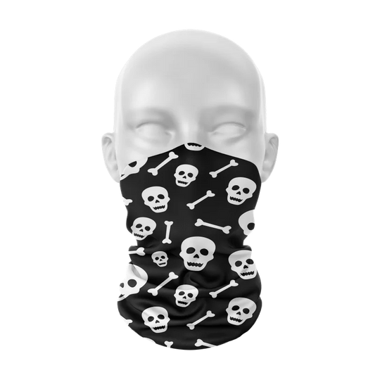 Funny Skull Pattern Women Ring Scarf Seamless Tubular Cycling Men Face Hijab Scarf Headdress Street Hip-Hop Neck Gaiter Buffe