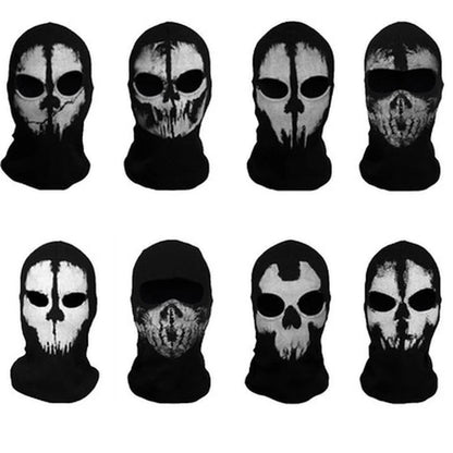 Black Mask Balaclava Beanies Hats Men Ghost Skull Full Face Warmly Mask Hood Beanie Ggorros Hombre Casquette Bbalaclava