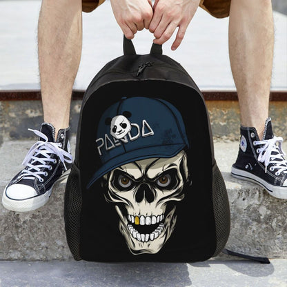 Skull Eyes Travel Backpack Women Men School Laptop Bookbag Halloween College Student Daypack Bags