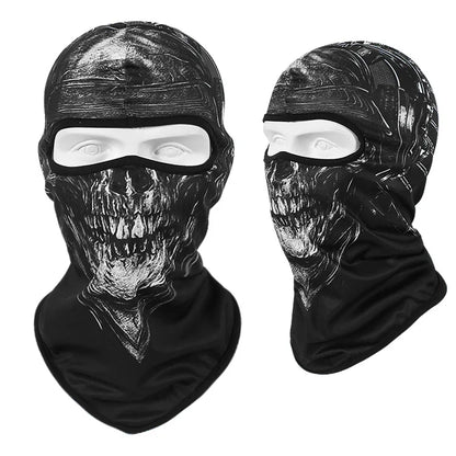 Skull Balaclava Mask Men Cycling Cap Snowboard Ski Face Cover Motorcycle Bicycle Hat Bandana Scarf Neckwarm Breathable Windproof