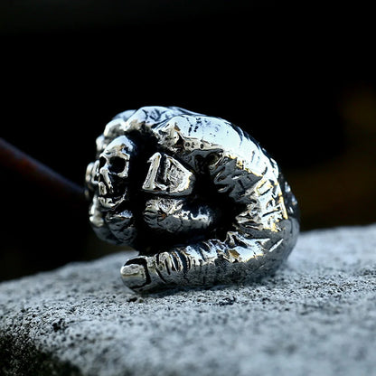 Beier 316L Stainless Steel Finger Bones Men's Ring Punk Skull Party High Quality Jewelry Wholesale LLBR8-328R