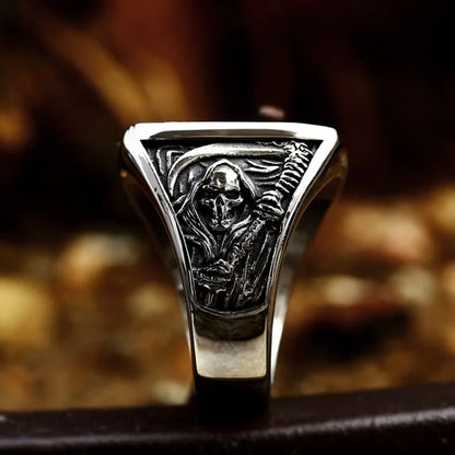 BEIER  Arrival The Grim Reaper Ring Stainless Steel Skull Ring For Men Punk Vintage Biker Jewelry Wholesale