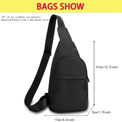 Chest Bags Multifunction Fashion Canvas Eco Crossbody Bags Travel Sling Bag Messenger Package Men Skull Print Outdoor Gym Cases