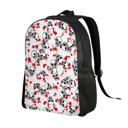 Goth Gothic Black Skull Stylish Backpack for Women Men, Durable College Book Bag for Outdoor Sports Hiking Camping Travel