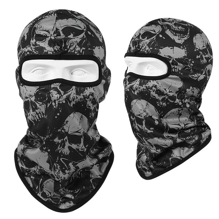 Skull Balaclava Mask Men Cycling Cap Snowboard Ski Face Cover Motorcycle Bicycle Hat Bandana Scarf Neckwarm Breathable Windproof