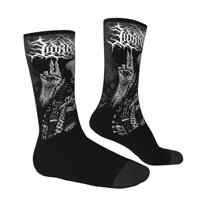 Autumn Winter Fashion Unisex Lorna Shore Deathcore Skull Socks Breathable Skateboard Socks