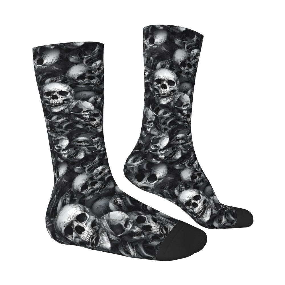 No Evil Skulls Kawaii Socks Travel Cartoon Pattern Socks