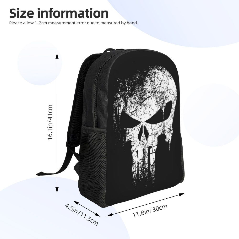 Skull Eyes Travel Backpack Women Men School Laptop Bookbag Halloween College Student Daypack Bags