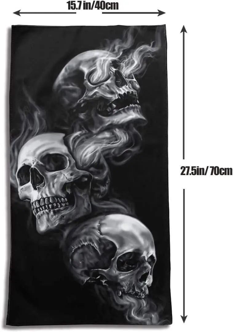 Smoke Skull Luxury Hand Towels Ultra Soft Highly Absorbent Premium Microfiber Bath Towel for Hand Gym Beauty Hair Care