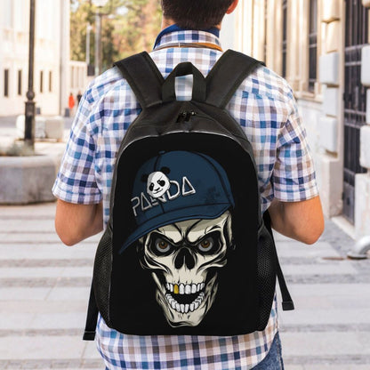 Skull Eyes Travel Backpack Women Men School Laptop Bookbag Halloween College Student Daypack Bags