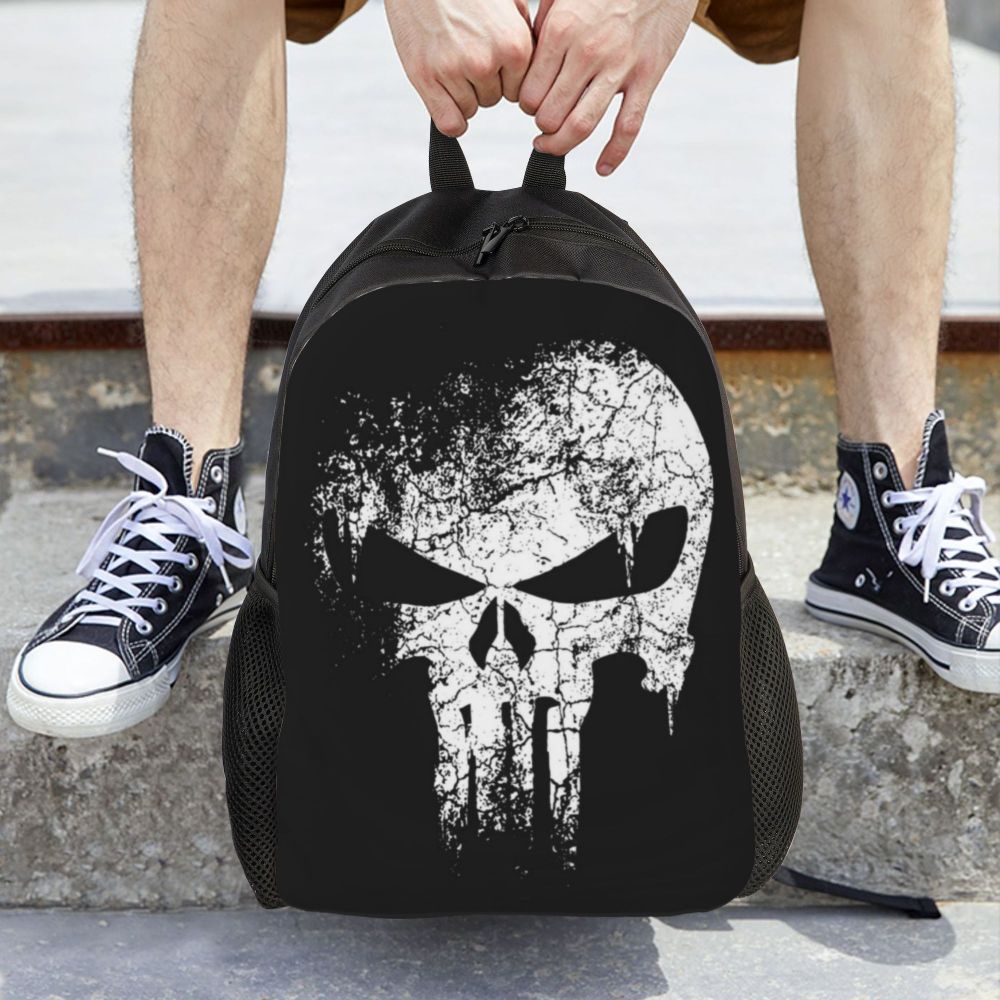 Skull Eyes Travel Backpack Women Men School Laptop Bookbag Halloween College Student Daypack Bags