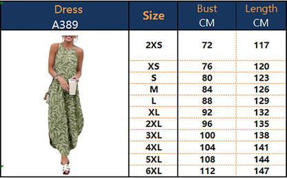 Maxi Dresses For Women Skull Printed Sleeveless  Women Causal Summer Beach Dress SOJINM Sling Long Dresses Streetwear