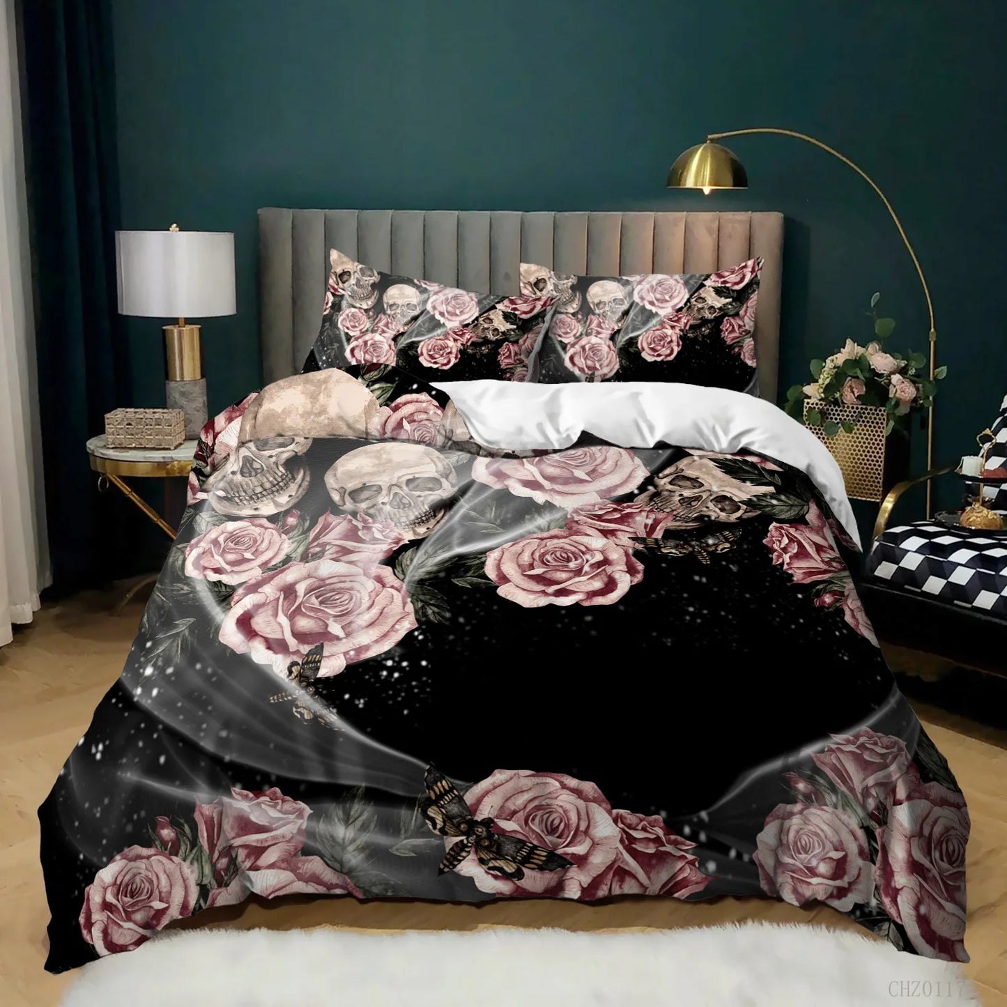 Skull Deadpool Duvet cover set 240x220 200x200 Bedding set Twin Queen King Double Bed linens Quilt cover Bedclothes Big hand