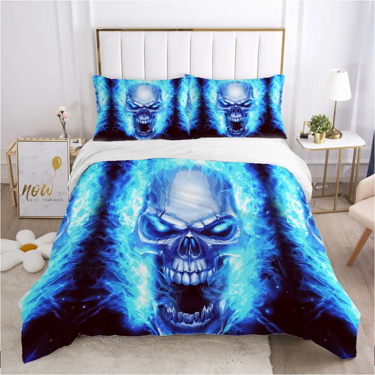 Skull Deadpool Duvet cover set 240x220 200x200 Bedding set Twin Queen King Double Bed linens Quilt cover Bedclothes Big hand