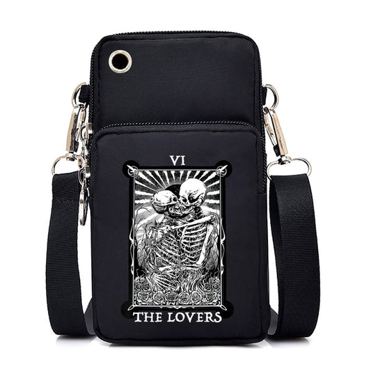 Gothic Skull Series Women Mini Mobile Phone Bag Harajuku Messenger Bag Purse Lady CrossBody Bag Women Shoulder Bag Handbag