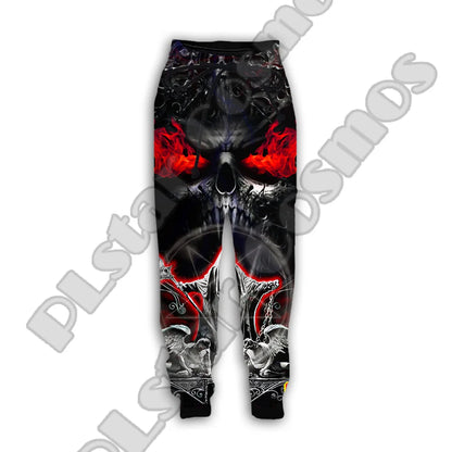 NewFashion Ghost Gothic Skull Reaper Vintage Devil Streetwear 3DPrint Harajuku Casual Funny Jogger Sweatpants Trousers Pants X1