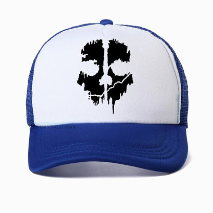 Call Of Duty FPS Shooting Game hat  For Men Fashion Ghost Head Skull print Baseball Cap cool men Mesh Breathable sunhat bone