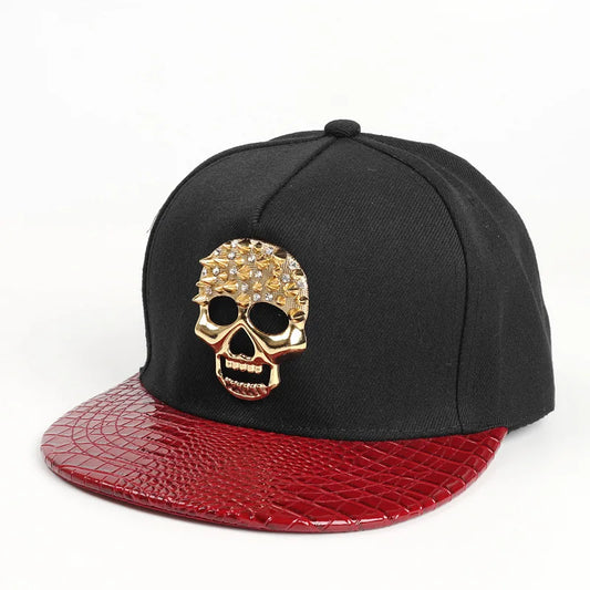 Doitbest Summer Women Baseball Cap Men Girls Metal Snapback Caps Skull Flat brim Autumn Unisex Female Hip Hop Sun Hat Gorras