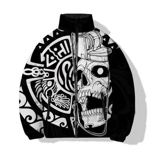 Skull Winter Men Coat Warmth Men's Winter Coats Man Cool Sweatshirts 3D Printing Fashion New in Coats Down Skeleton High Quality