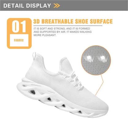 Men's Flat Sneaker Skull Print Summer Breathable Sneakers Lightweight Walking Mens High Quality Shoes Tennis Shoes