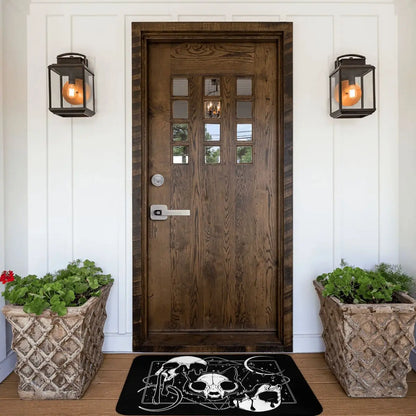 Inner Kitten Bath Non-Slip Carpet The Special Design of The Skull Bedroom Mat Welcome Doormat Floor Decoration Rug