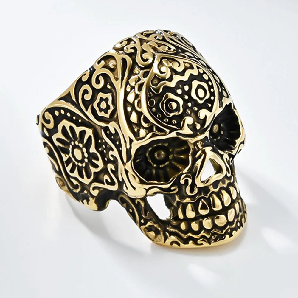 European And American Rings For Men, Personalized Punk Style Titanium Steel Fashionistas, Skull Rings