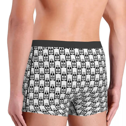 Manny Calavera Portrait Grim Fandango Game Underpants Cotton Panties Men's Underwear Sexy Shorts Boxer Briefs