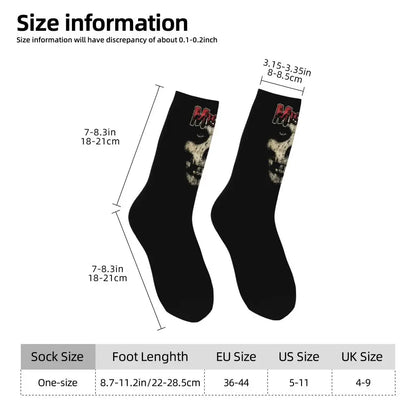 Misfits Skull Funny Socks for Men Women Male Unisex Crazy Street Style Printed Happy Crew Sock with Print Summer