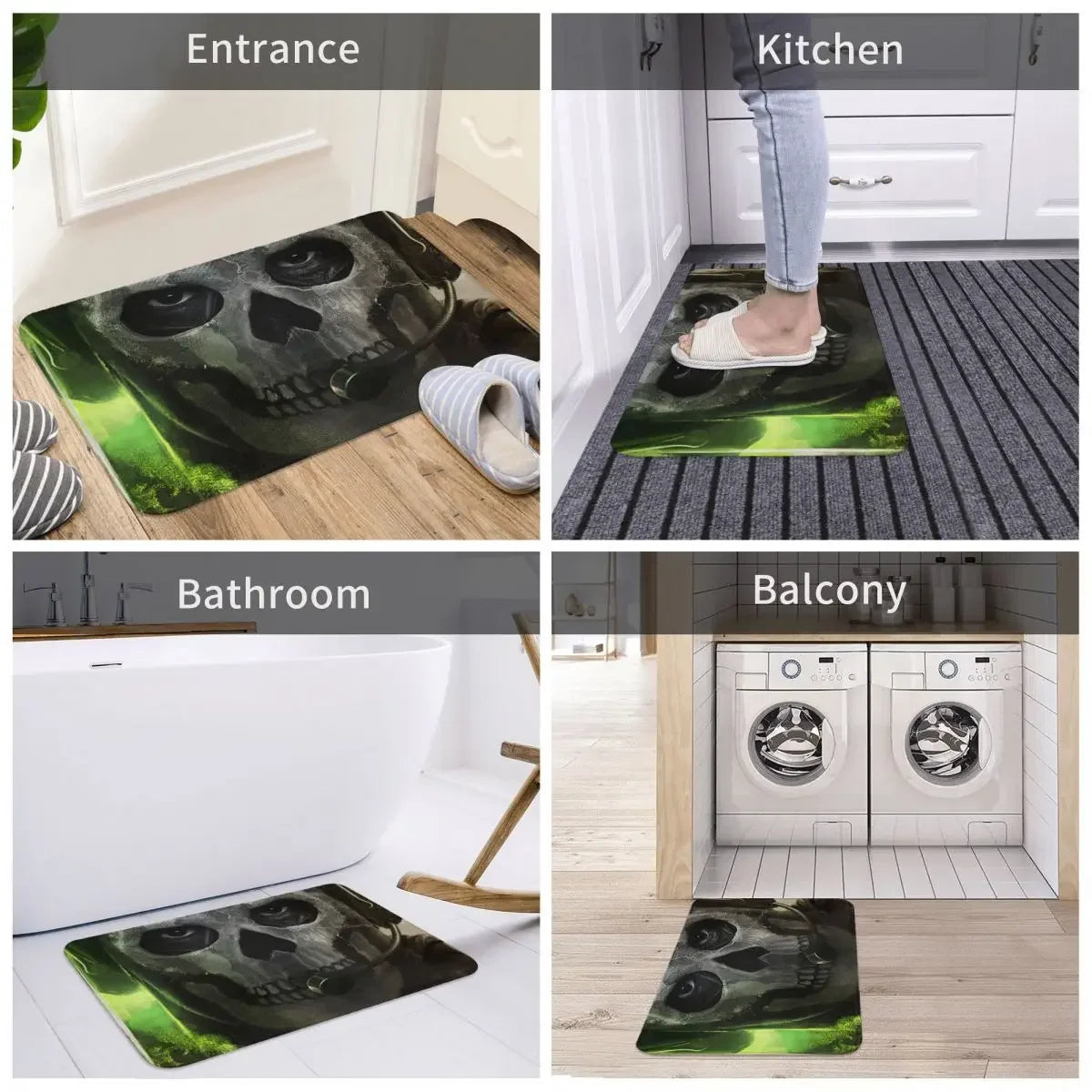 Call Of Duty COD FPS Game Non-slip Doormat Ghost Cod Modern Warfare Carpet Bath Kitchen Mat Welcome Indoor Pattern