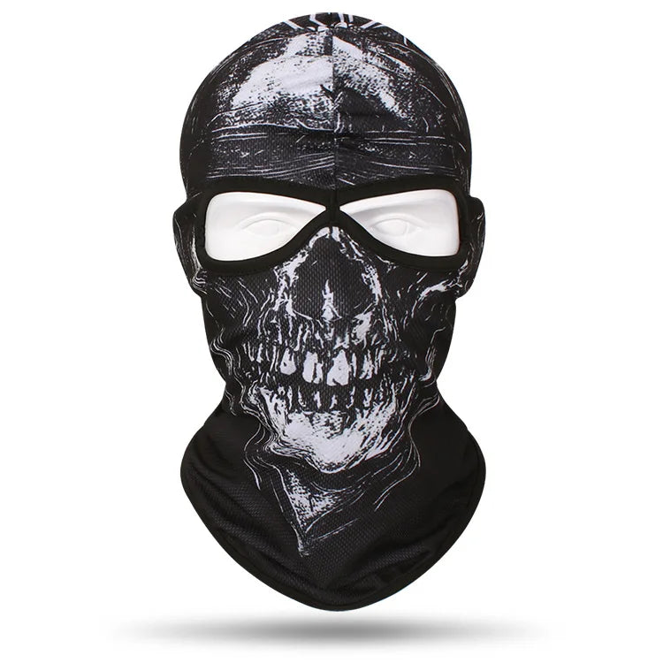 Skull Balaclava Mask Men Cycling Cap Snowboard Ski Face Cover Motorcycle Bicycle Hat Bandana Scarf Neckwarm Breathable Windproof