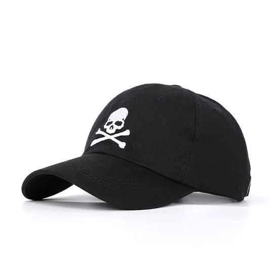 Cool Men Women Skull Print Embroidery SunShade Baseball Cap Summer Outdoor Sport Sunscreen Mesh Punk Hip Hop Adjustable Hat P55