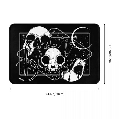 Inner Kitten Bath Non-Slip Carpet The Special Design of The Skull Bedroom Mat Welcome Doormat Floor Decoration Rug