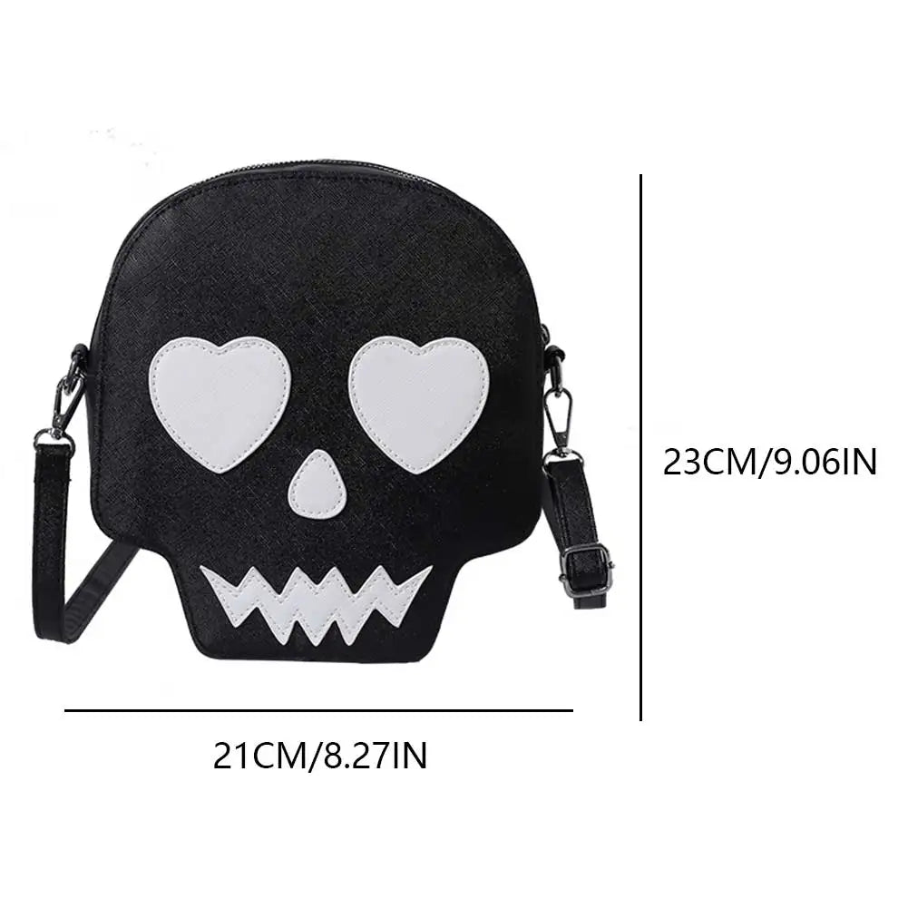 Creative Halloween Purse Skull Ghost Crossbody Bag for Women Men Novelty Purse Crossbody Shoulder Bag Funny Halloween Gift