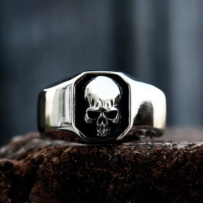 BEIER New Stainless Steel Skeleton Skull Ring For Men Punk Rock Gothic Punk Metal Rock Biker Jewelry Accessories Wholesale