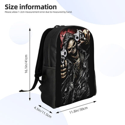 Skull Eyes Travel Backpack Women Men School Laptop Bookbag Halloween College Student Daypack Bags