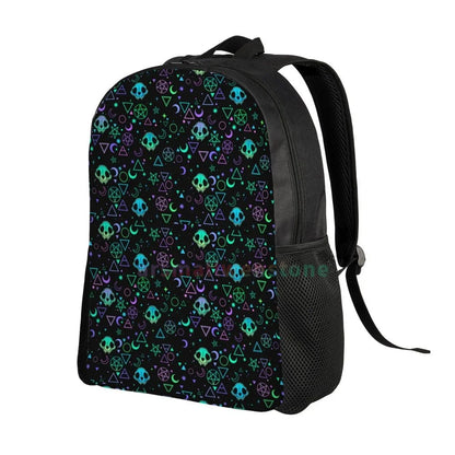 Goth Gothic Black Skull Stylish Backpack for Women Men, Durable College Book Bag for Outdoor Sports Hiking Camping Travel