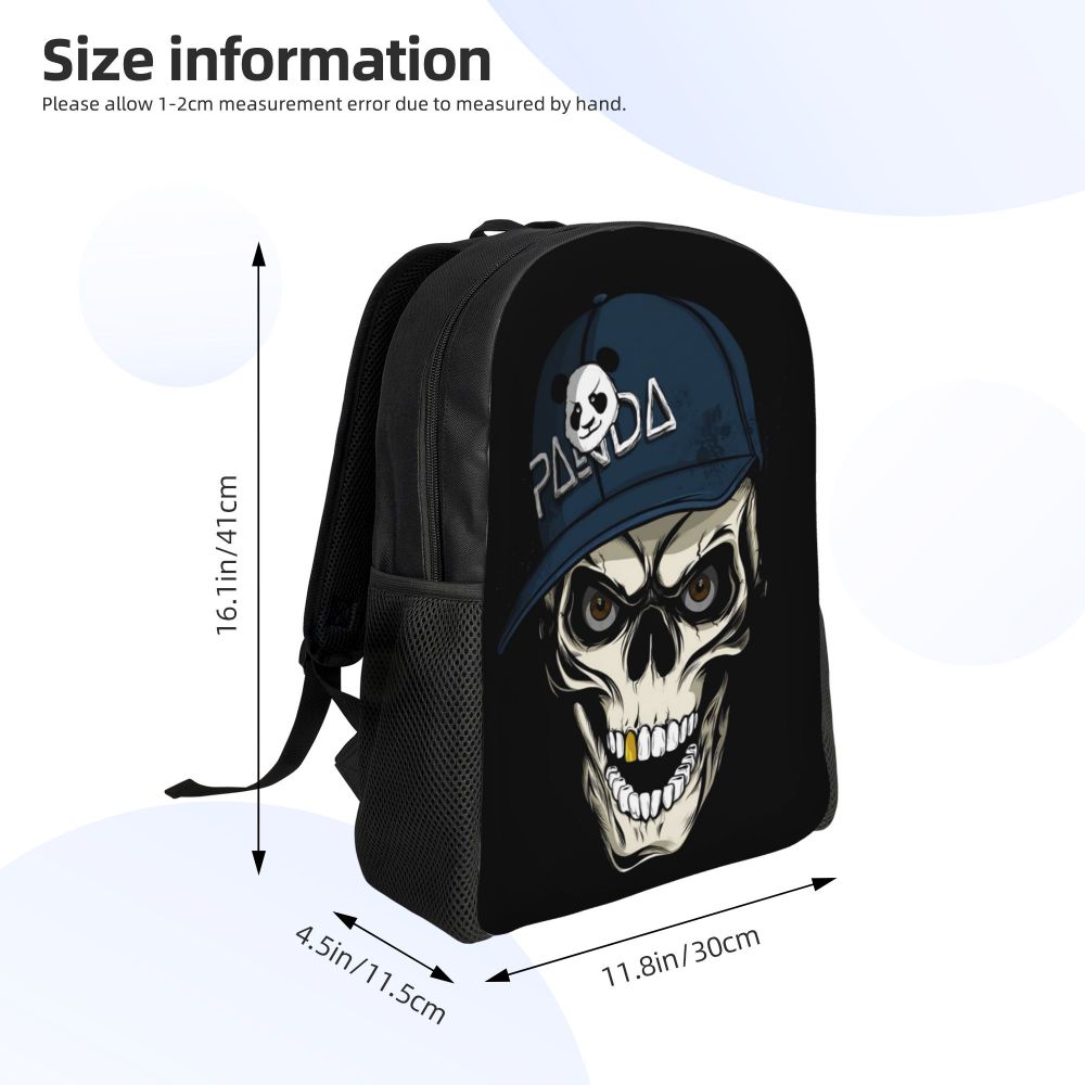 Skull Eyes Travel Backpack Women Men School Laptop Bookbag Halloween College Student Daypack Bags