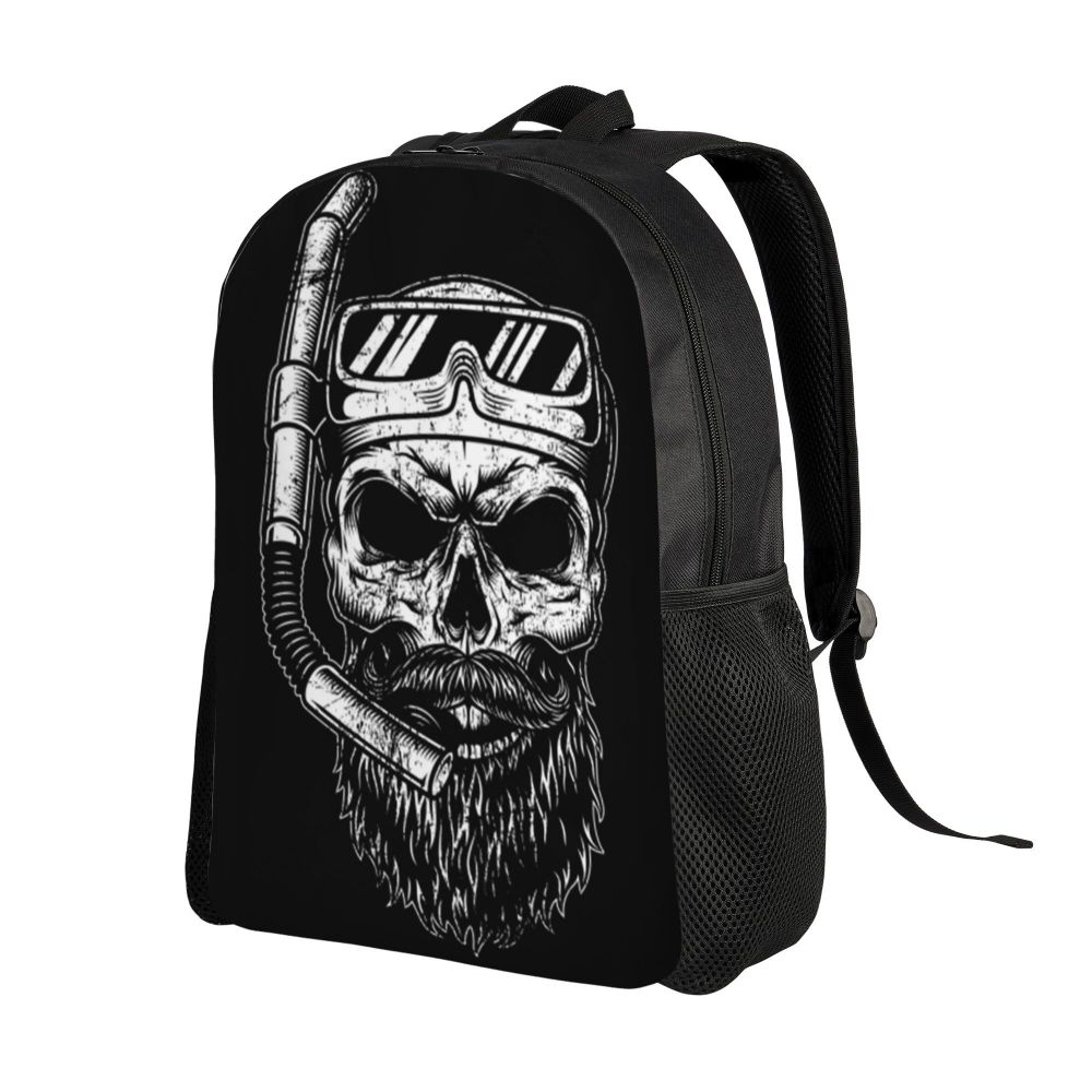 Skull Eyes Travel Backpack Women Men School Laptop Bookbag Halloween College Student Daypack Bags