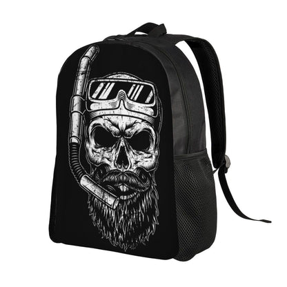 Skull Eyes Travel Backpack Women Men School Laptop Bookbag Halloween College Student Daypack Bags