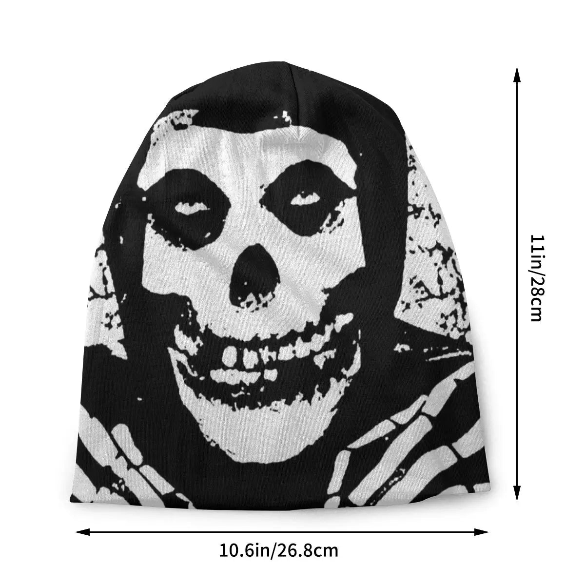 Misfits Skull Punk Rock Cool Slouch Beanies Caps Bonnet Winter Warm Knit Hat Women Men Adult Horror Beanie Hats Outdoor Ski Cap