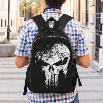 Skull Eyes Travel Backpack Women Men School Laptop Bookbag Halloween College Student Daypack Bags